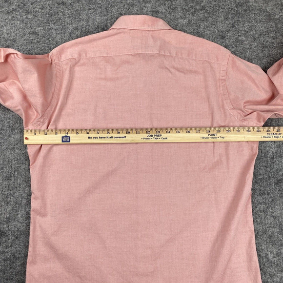 Ralph Lauren Shirt Mens Medium 15.5 32/33 Red Custom Fit Button Down Long Sleeve - Picture 7 of 10